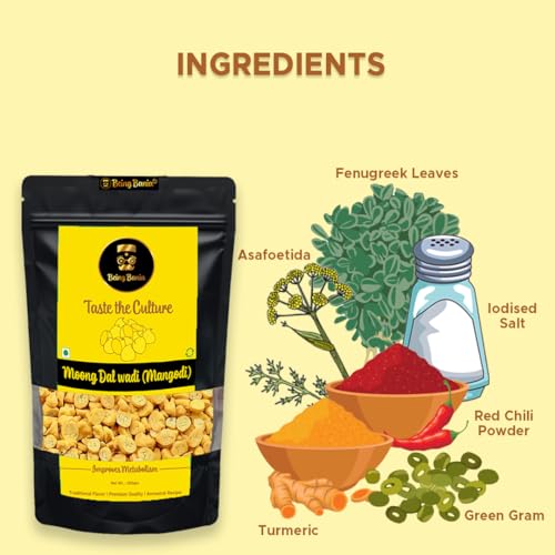 Image of Being Bania Rajasthani Mangodi | 250gm Moong Dal Wadi | Mungori Wadi | 100% Natural | No Added Preservatives