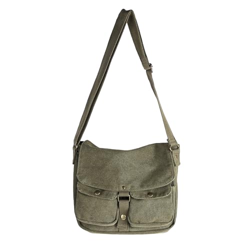 Waylots Compact Canvas Crossbody Bag