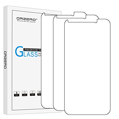 Orzero (3 Pack) Screen Protector Compatible for ZTE Zfive 2 LTE (Z836BL/Z837VL), Tempered Glass 9 Hardness HD Anti-Scratch Anti-Fingerprint
