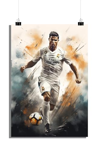 Poster Cristiano Ronaldo football 50x70 cm | Affiche match Artstreet