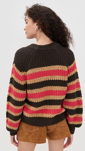 Free People Women's Frankie Cable Striped Pul3