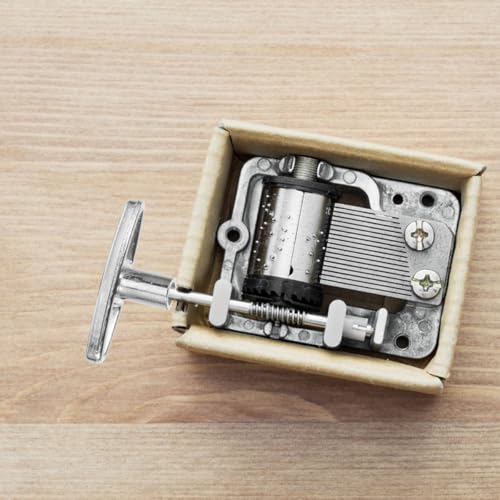 Housoutil 6個セット オルゴール巻き上げキー 鉄製 シルバー 標準サイズ 10mm DIY用装飾ボックスハンドル 音楽再生安定 オルゴール修理交換部品 [3]