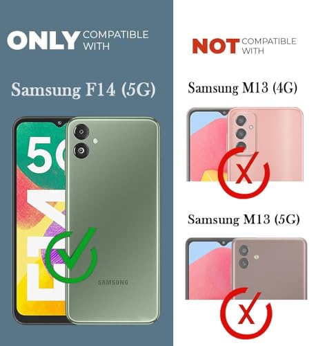 Image of JOTECH Back Case Cover for Samsung Galaxy F14 5G | Full Camera Protection | Soft TPU Flexible Shockproof Mobile Back Cover -Blue