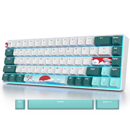 surmen Wireless 65% Mechanical Keyboard Hot Swappable...