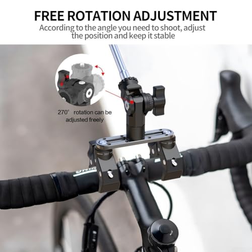 Support de serrage à double tête réglable pour DJI Osmo Action 6 et Insta360 X5 - 8