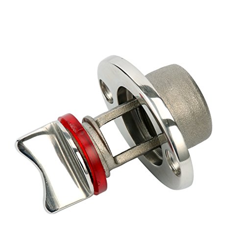 Amarine Made Oval Garboard Drain Plug Stainless Steel Boat Fits 1'' Hole, Thread For 3/4'' (1) #TOP1