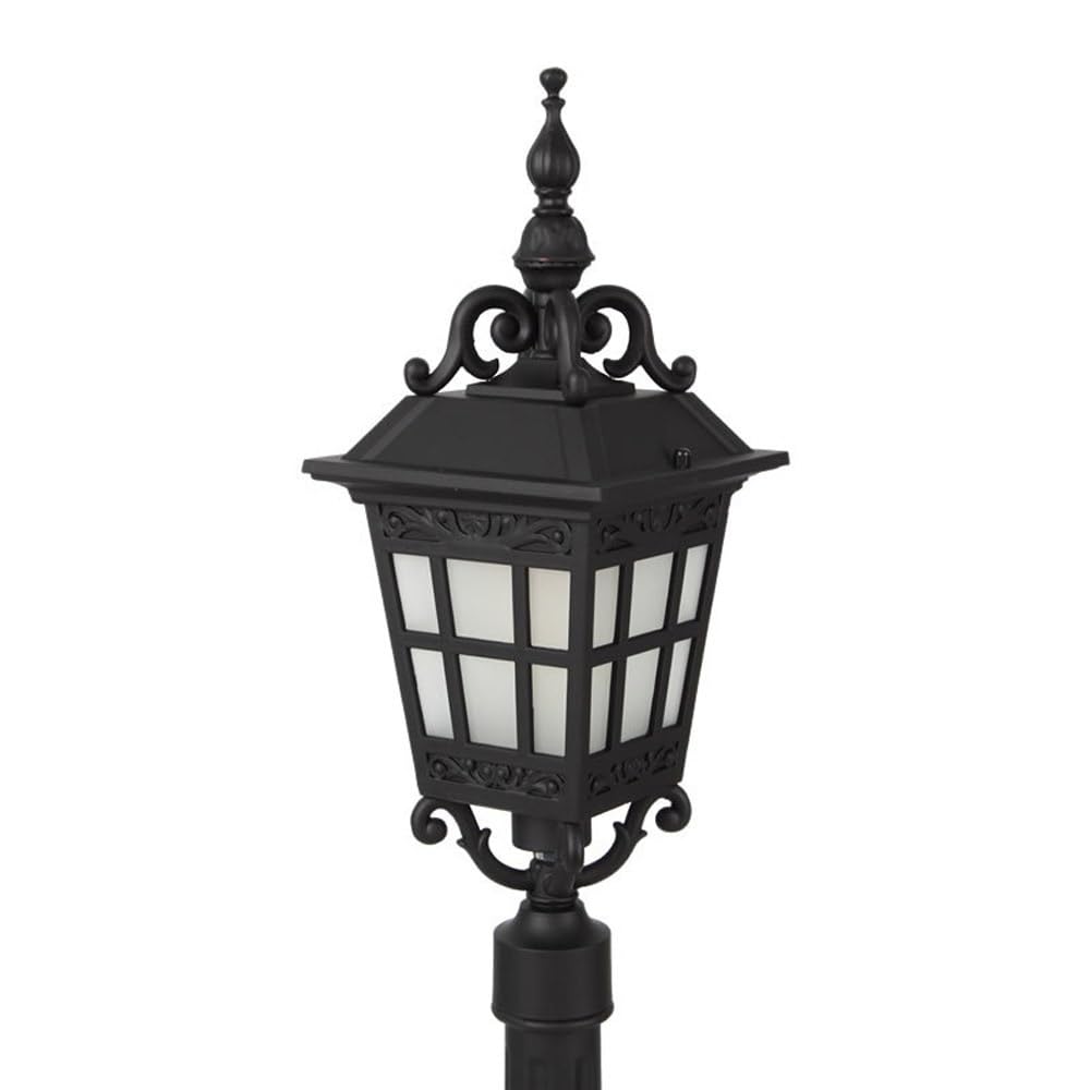 Générique Lampe de poteau de clôture européenne en finition noire