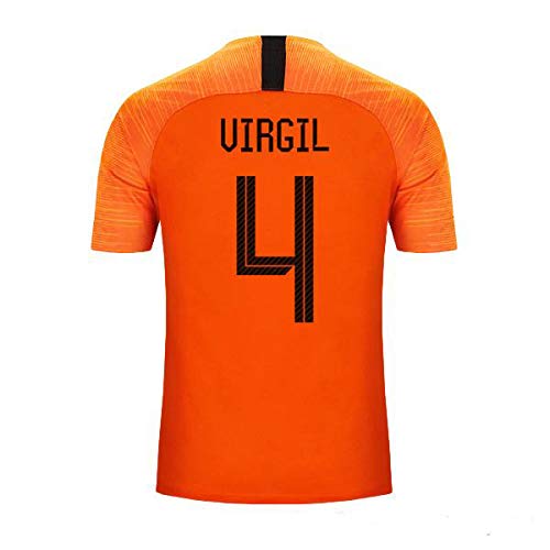 S&K Camiseta Virgil Van Dijk Selección de Fútbol de Holanda Naranja 2020 para Hombre & Niño (Naranja, 26)