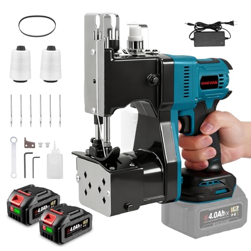Cordless Bag Closing Machine with 2x4.0A Batteries, Brushless Motor,...