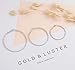 Silver And Gold Plate Hoop Earrings Set For Women Jewelry Diamond Cut 3 Pairs Gold And Luster (GL1: All Silver Diamond Cut)