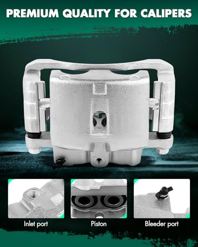 Image of SCITOO Front Right Brake Caliper With Bracket 18-B4728 Compatible For Cadillac 02-06 For Chevrolet 99-13 For GMC 99-13 For Hummer 03-09