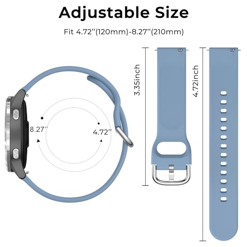 Image of Tobfit 18mm Silicone Watch Strap Compatible for Titan, Timex, Casio, Sonata,HMT etc,Quick Release Sport Loop Colorful Strap