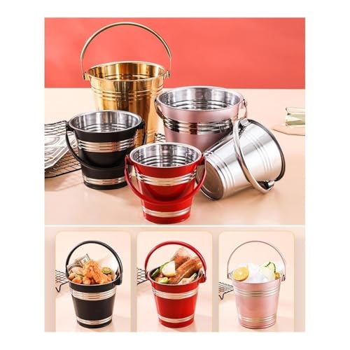 Seau à glace en acier inoxydable 304 format S pour bar - 5