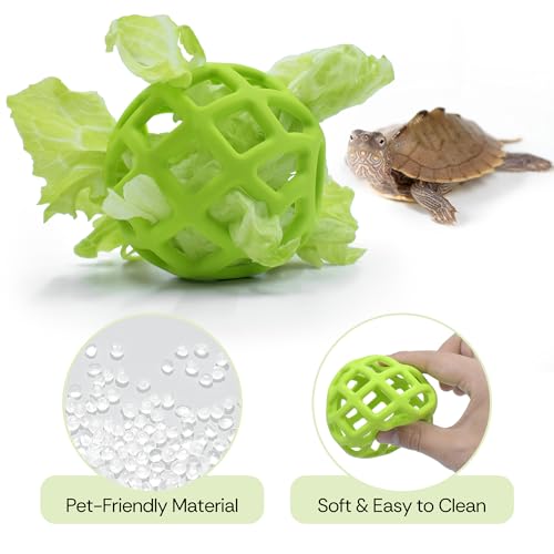 Image of 2-in-1 Turtle Brush and Feeder Ball Set, Turtle Tank Accessories