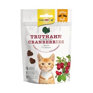GimCat Crunchy Snacks Dinde aux canneberges &...
