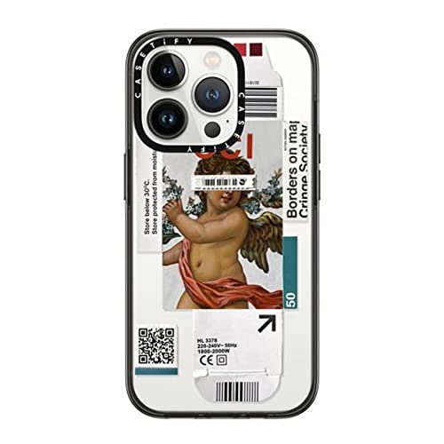 CASETiFY �R���p�N�g iPhone 14 Pro �P�[�X [MIL�K�i���� (2x MIL-STD-810G)/1.2m����̗����e�X�g���N���A] - Below 30 Degrees - �u���b�N