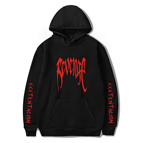 YLWX RIP Xxxtentacion Sweat à Capuche Unisexe Pulls à Capuche à Manches Longues Imprimé Pulls,Black-S Cover