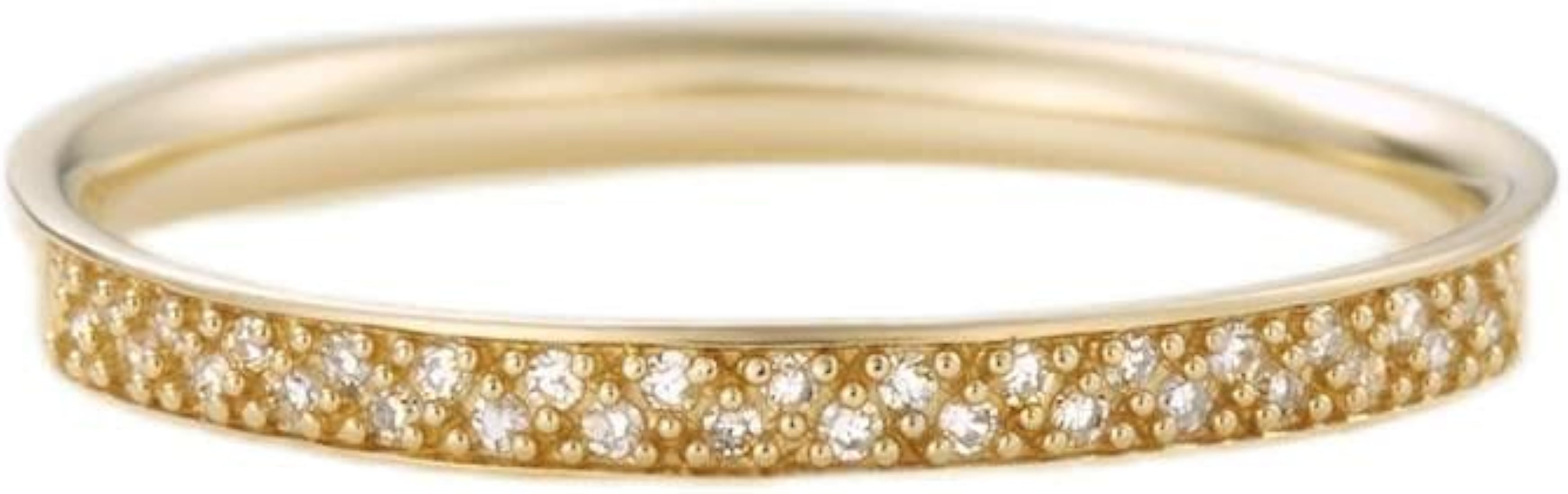 Agete MICROSCOPE Diamond Setting K18ゴールド ネックレス