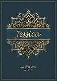 Jessica - Carnet de notes: Cahier A5 avec prénom personnalisé Jessica | Cadeau d'anniversaire pour femme, maman, sœur | Design : mandala en or | 120 pages lignée, Petit Format A5 (14.8 x 21 cm)
