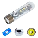 Rovyvon Aurora A7x7075新しいキーホルダー懐中電灯650lumensTiny Bright Flashlight USB充電式強力なミニ懐中電灯、キャンプ、ウォーキングドッグ、ナイトランニング用