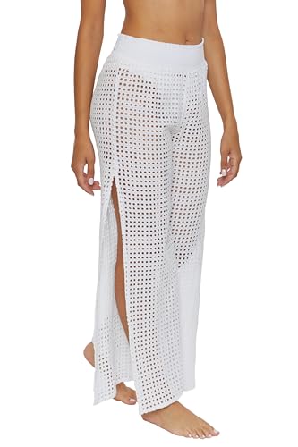 BECCA womens Gauzy & Mesh Pants, Casual, High Side Slits, Beach Cover Ups for Women2