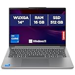 Lenovo IdeaPad Slim 5 14IRH10 - Ordinateur Portable 14'' WUXGA (Intel Core i7-13620H, RAM 16Go, SSD 512Go, Intel UHD Graphics, Windows 11 Home) Clavier AZERTY, Écouteurs et Souris Inclus - Gris