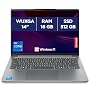 Lenovo IdeaPad Slim 5 14IRH10 - Ordinateur Portable 14'' WUXGA (Intel Core i7-13620H, RAM 16Go, SSD 512Go, Intel UHD Graphics, Windows 11 Home) Clavier AZERTY, Écouteurs et Souris Inclus - Gris