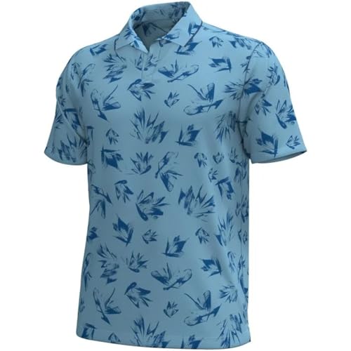 Under Armour New Men's Golf Iso-Chill Marker Bloom Polo Horizon Blue 2XL