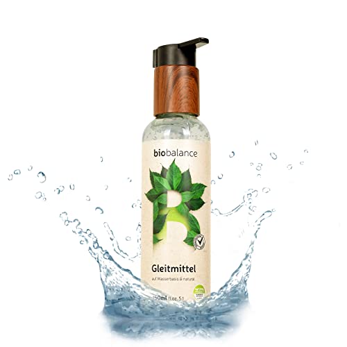BIO BALANCE Gleitmittel wasserbasiertes Gleitgel - 100% natürlich vegan in recycelter und recyclebarer Flasche - DERMATOLOGISH GETESTET - verschiedene Varianten… (150ml, Gleitmittel)