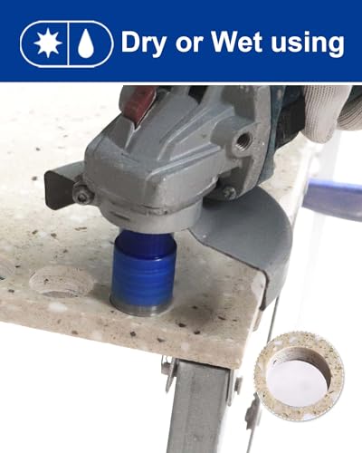 Image of SHDIATOOL Diamond Drill Core Bits Set for Porcelain Hole Saw Cutter for Tile Marble Ceramic Granite 5 /8-inch-11 6pieces(20 /25 /35 /50 /75 /100MM)