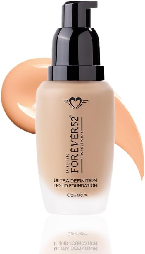 Forever52 Daily Life Ultra Definition Liquid Foundation (Honey- 014,Medium to Fair Shade with Yellow Undertone) Long Lasting Matte Full Coverage Flawless Weightless Creamy Foundation.