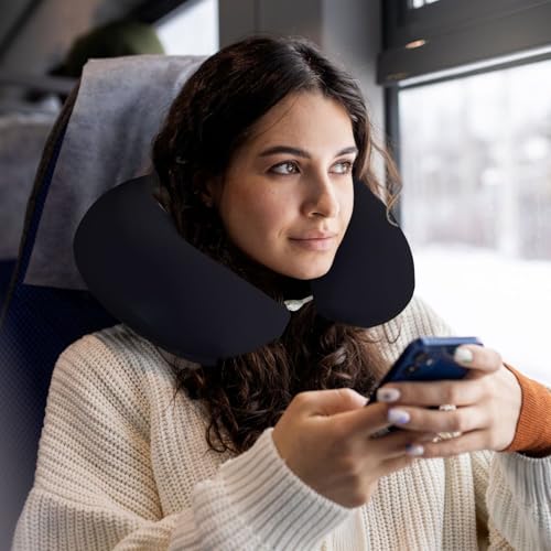 Almohada de Espuma Viscoelástica Negra para Cuello miniatura 6