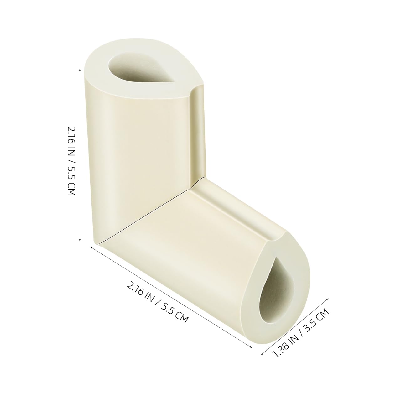 Toddmomy 12pcs Foam Corner Protectors, U Shaped Corner Protective Covers for Furniture Table Protector Photo Frame White - Image 2