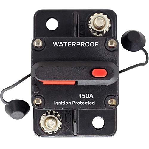 Zookoto 12V- 42Vdc 150 Amp Circuit Breaker With Manual Reset For Car Truck Rv Atv Marine Boat Vehicles/Electronic Systems #TOP28