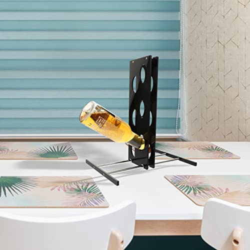 Soporte de vino moderno compacto negro DOITOOL miniatura 4