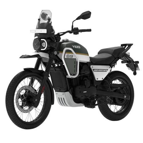 Image of YEZDI Adventure Disc Bike Glacier White Spoke Wheels Booking for Ex-Showroom Price