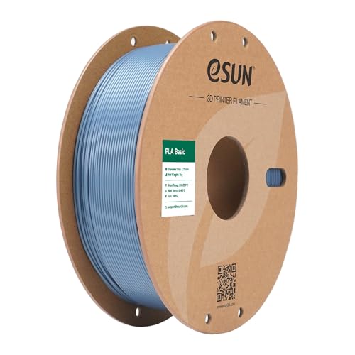 Image of eSUN PLA Basic Filament 1.75mm, 3D Printer Filament High Speed PLA for Fast Printing, 1KG Spool (2.2 LBS) 3D Printing Filament for High Speed 3D Printers, Light Grey