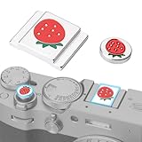 金属製カメラホットシューカバーとシャッターボタンキャップ Fujifilm X-T5 X-T4 X-T3 X-T30 X-T30 X-T30 X-T30 II X-T20 X-PRO3 X100VI X100V X-E5 X-E4 X-E3に対応 (アルミニウム合金-コンビネーション)