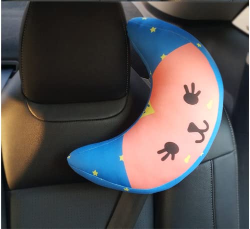 Image of Car Seat Belt Pillow Cover for Kids Shoulder Neck Support Protector Pad Soft Car Safety Belt Sleeping Head Cushion Auto Pillow for Travel Airplane Pushchair