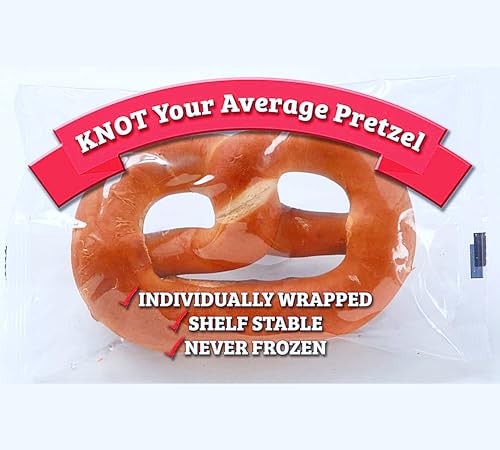 Pretzels Individual Bags | Soft pretzels is Unsalted | Individually Wrapped Baked Pretzels |Twisted Pretzels Never Frozen, Shelf Stable, Easy Heating Options & Vegan Pretzel | 6 oz Pack of 6 | Every Order is Elegantly Packaged in a Signature BETRULIGHT Br - Thumbnail 2
