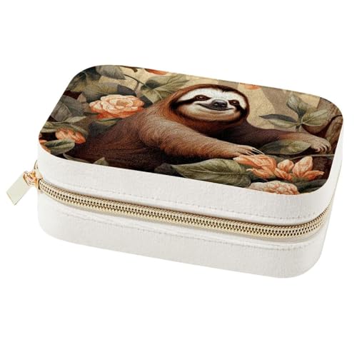 Boîte à bijoux portable Happy Sloth B contre les colliers emmêlés - 2