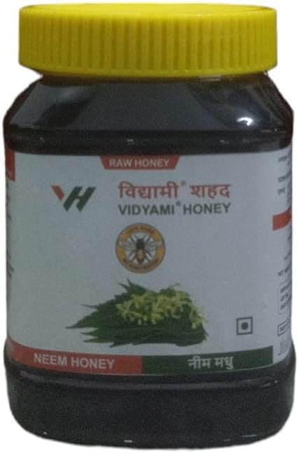 VIDYAMIVidyami Natural 100% Organic Pure Wild Forest Natural NEEM Honey Unprocessed Naturally Rich Active No Sugar Adulteration, Immunity Booster, 1Kg (1)