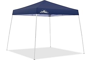 Yoli EasyLift Easy to Set Up 10x10 Pop-Up Canopy: Durable Blue Top with White Frame
