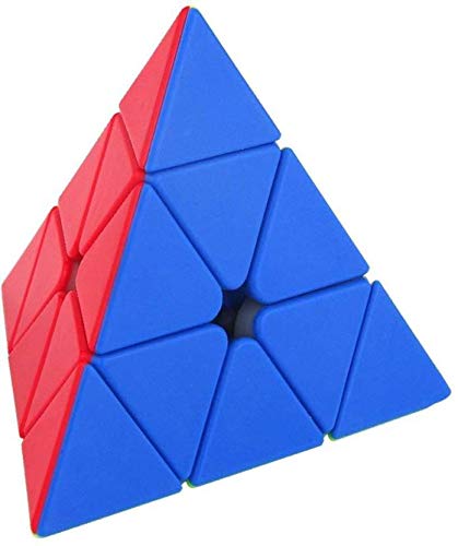 Class fun Pyraminx Stickerless Cube Magic Speed Cube (Multicolour)