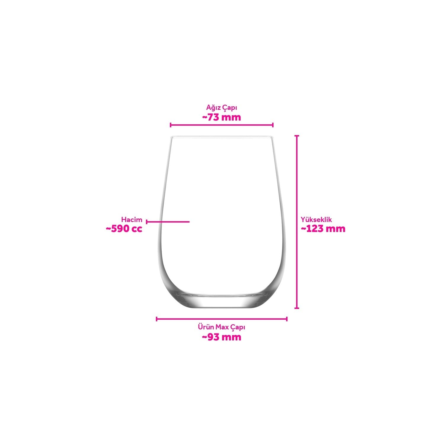 Lav Gaia 6'lı Goblet