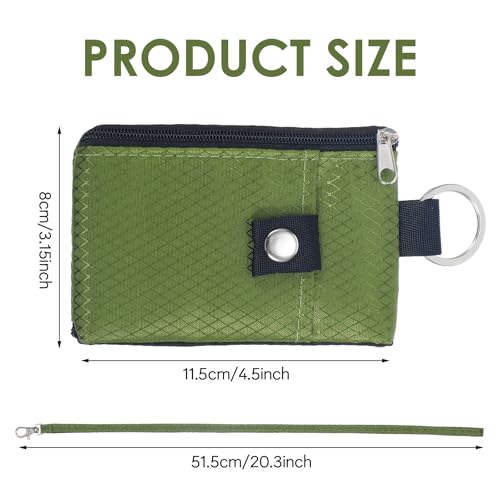 Brustbeutel mit RFID Schutz Anti-Diebstahl Unisex Reisegeldbeutel Wasserdicht Umhängebeutel Tasche Weicher Kleine Brusttasche Mini Umhängetasche für Herren Damen Kreditkarten Münzen Geld (Olivgrün)