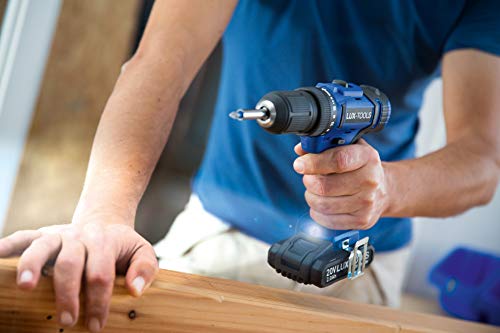 LUX-TOOLS ABS-20Li Akku-Bohrschrauber mit 2-Gang Getriebe & 13mm Schnellspann-Bohrfutter, inkl. Koffer & 2,0Ah Akku… – Bild 5