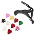 ERINGOGO 1 Set Guitar Capo Acoustic Guitar Case Electric Guitars Capo Ukulele Pick Guitar Pick Holder Guitar Sampler Guitar Clamp Professinal Metal Capo Banjo Capo Plastic Tuning Clip Major