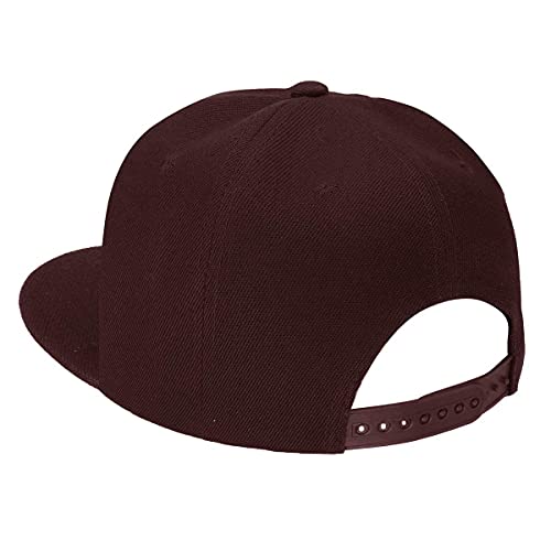 Image of Falari Wholesale 12 Pack Snapback Hat Cap Hip Hop Style Flat Bill Blank Solid Color Adjustable Size