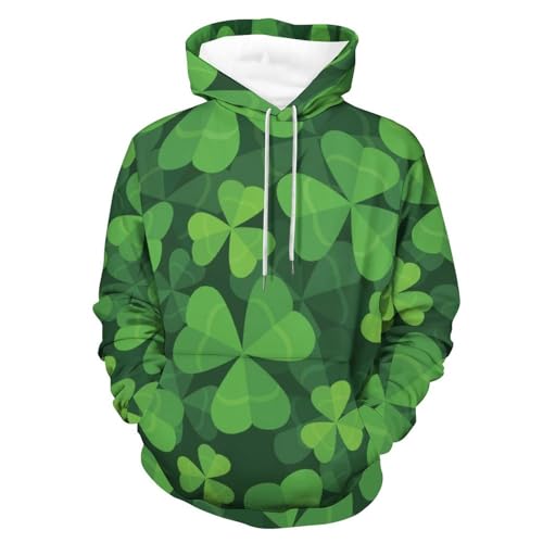 Hoodie Trèfle Chanceux pour Homme et Femme en Taille S